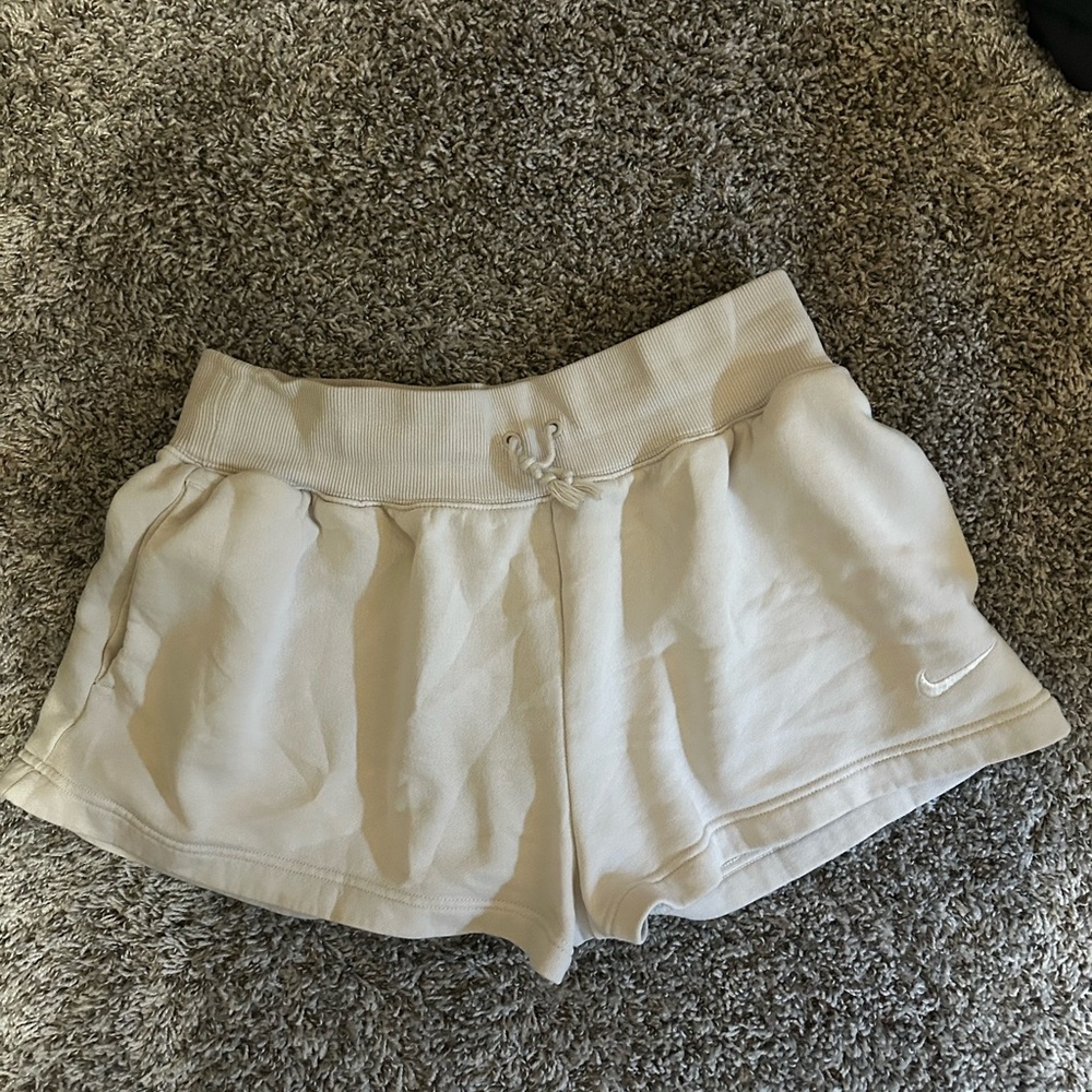 Nike Women's Cream Athletic Shorts